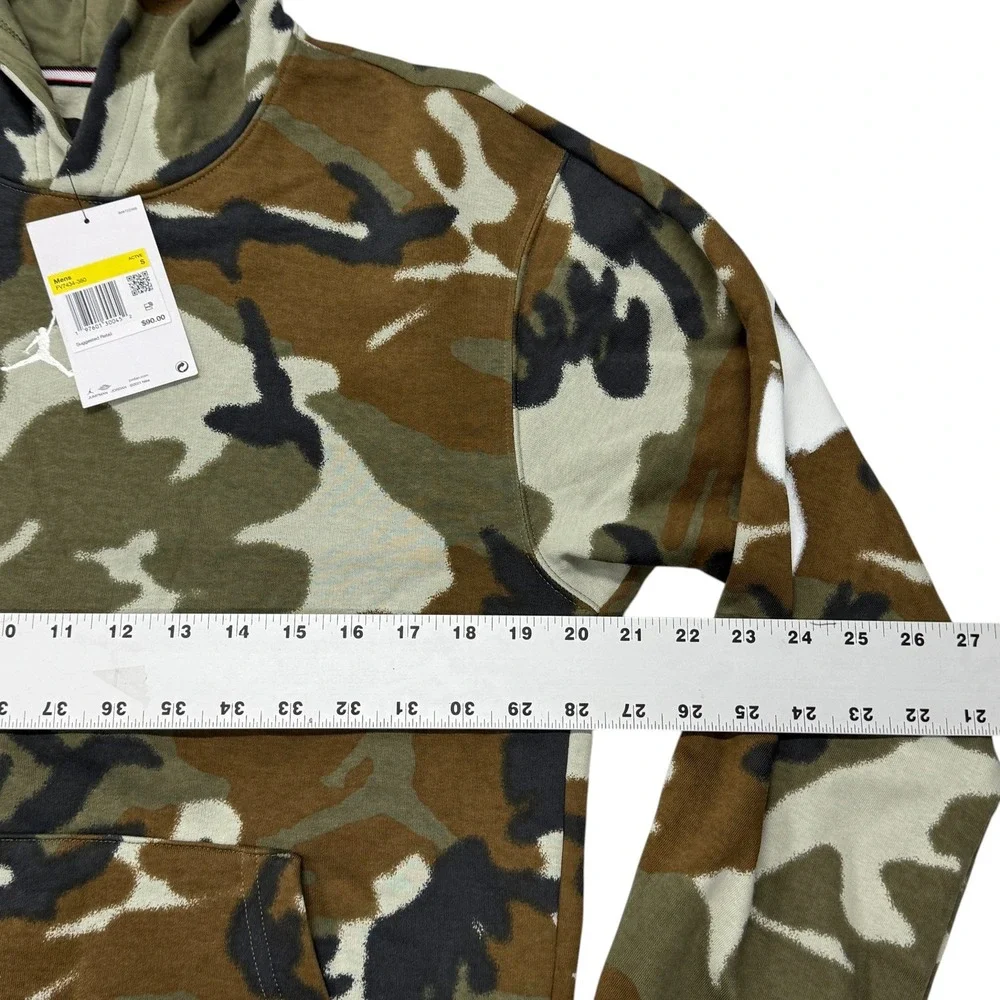 Jordan Jumpman Camo Pullover Hoodie Green Brown FV7434-380 Mens Small NWT